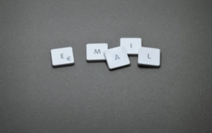 email words in blocks